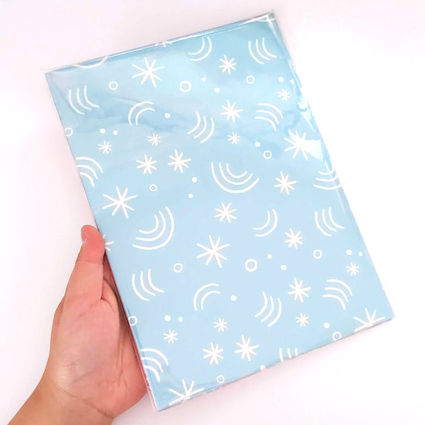 Festive Ornaments - Double Sided Gift Wrap - Folded Flat Pack of 2 Sheets