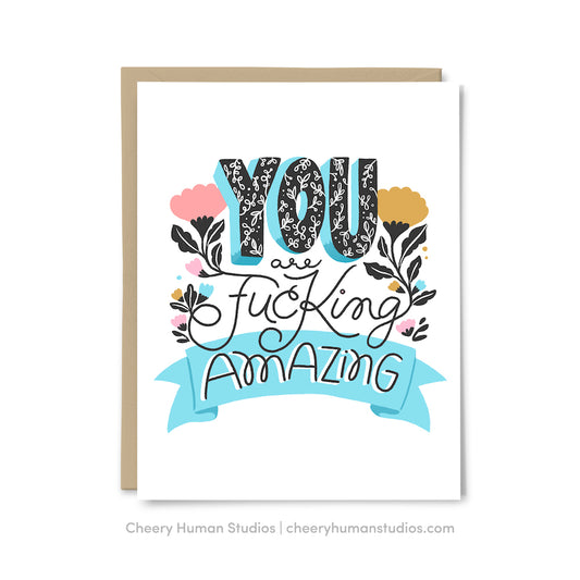 F*ing Amazing - Greeting Card (Updated Design)