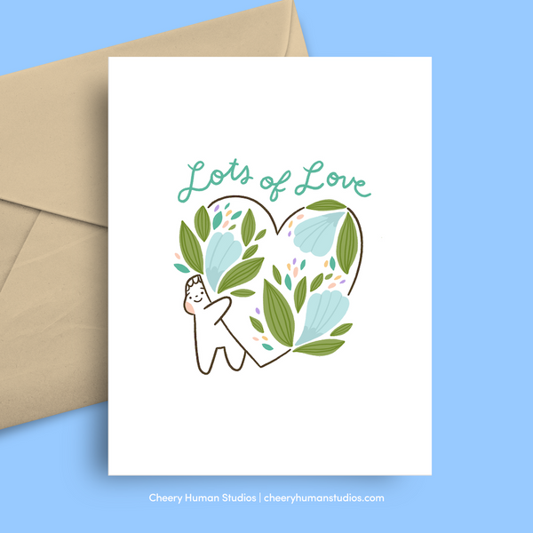 Lots of Love - Greeting Card | Everyday | Thinking of You | Love & Friendship | Valentines