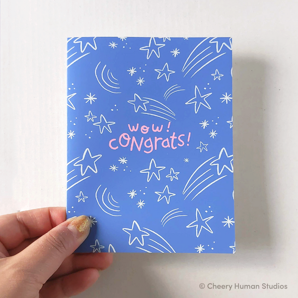 Wow! Congrats! - Greeting Card | Encouragement | Congrats | Graduation