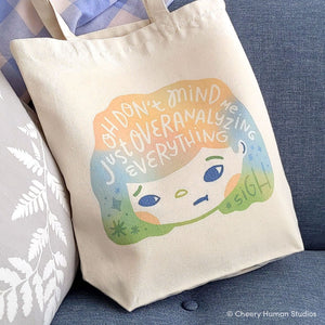 Hair Emotions 2: Overanalyzing - Canvas Tote Bag