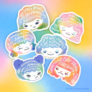 Hair Emotions 2: Vinyl Sticker Set