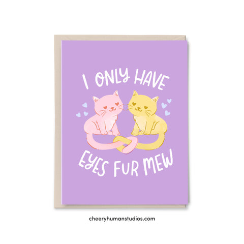 I Only Have Eyes for Mew - Greeting Card | Love Greeting Card