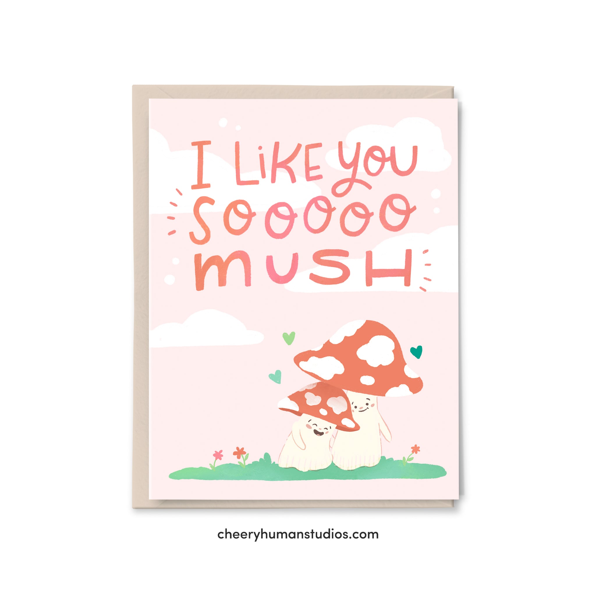 I Like You So Mush | Mushroom Love | Greeting Card | Love Greeting Card