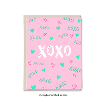 XOXO - Greeting Card | Love Greeting Card