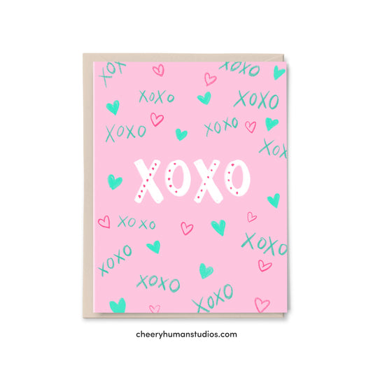 XOXO - Greeting Card | Love Greeting Card