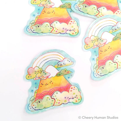 Magical Mountain - Handmade Vinyl Sticker