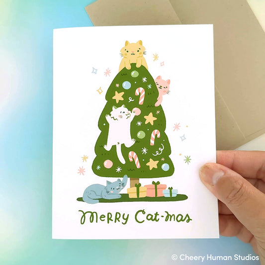 Merry Catmas - Cat Holiday Greeting Card