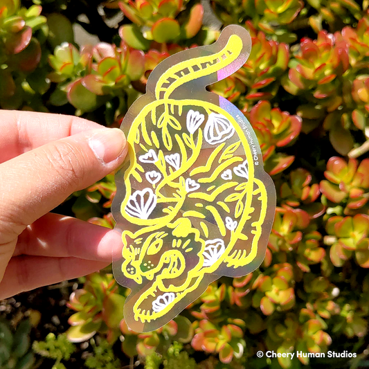 Fierce Tiger - Rainbow Suncatcher