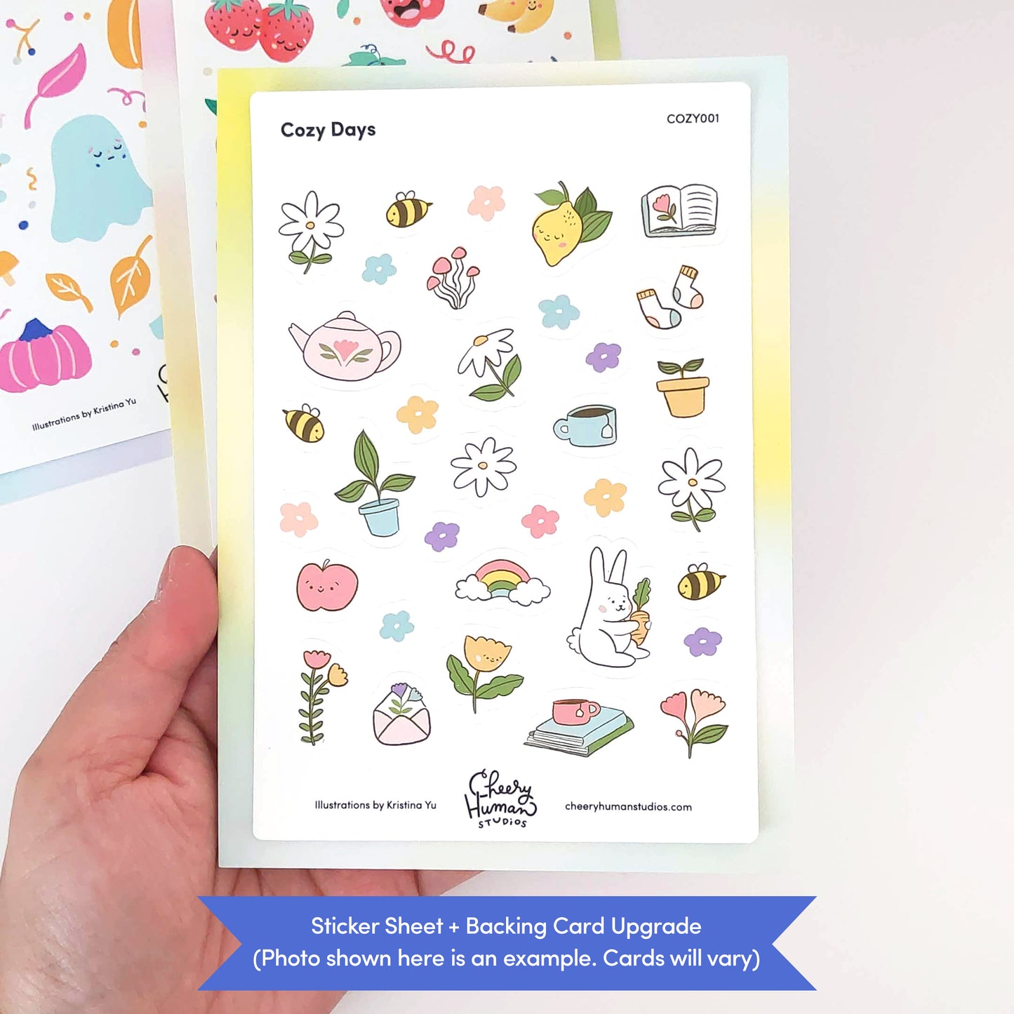 Hair Emotions 1 - Decorative Sticker Sheet | Single Sticker Sheet or Pack of 5