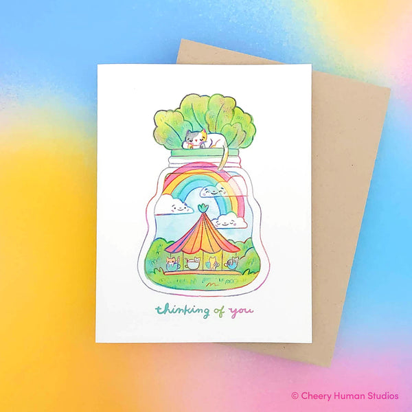 Tiny Worlds + Cats: Greeting Card Set