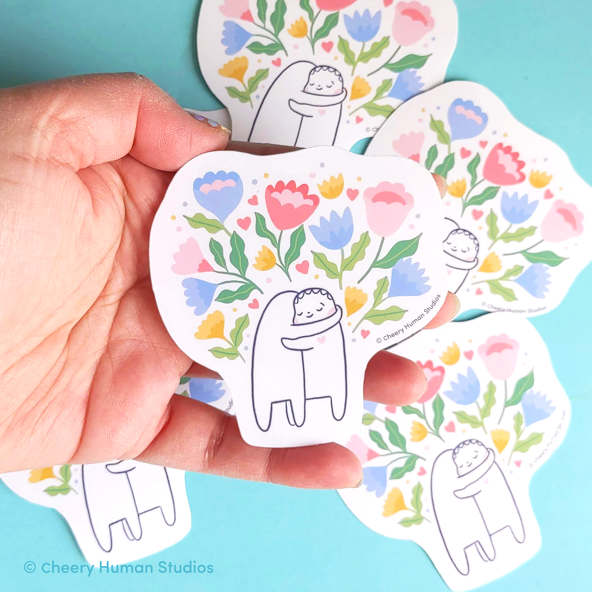 Healing Hugs - Handmade Vinyl Sticker