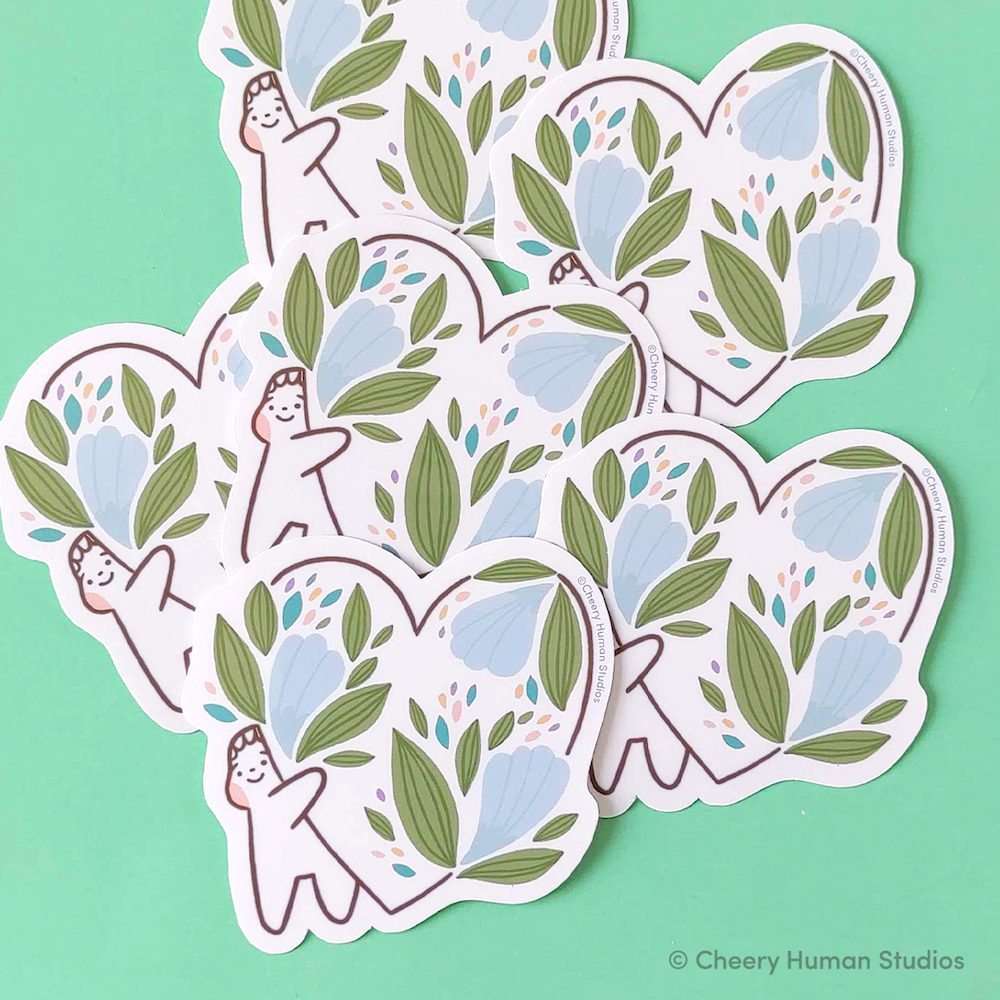 Lots of Love - Handmade Vinyl Sticker