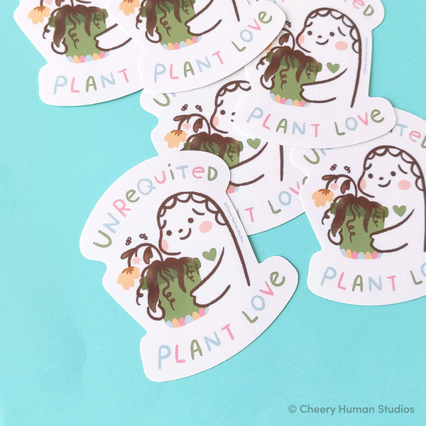 Unrequited Plant Love - Handmade Vinyl Sticker