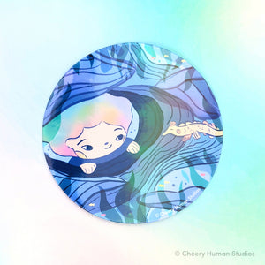 Undersea Friends (Holographic) - Handmade Vinyl Sticker