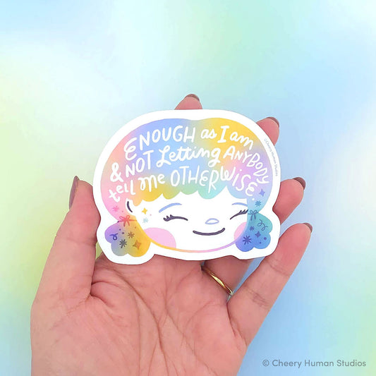 Hair Emotions 2: Enough - Handmade Vinyl Sticker