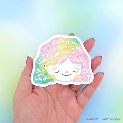 Hair Emotions 2: Feelings - Handmade Vinyl Sticker