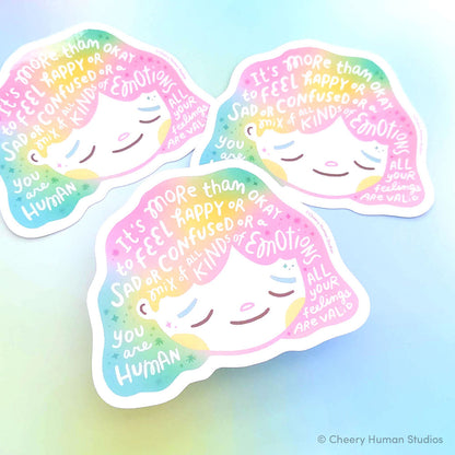 Hair Emotions 2: Feelings - Handmade Vinyl Sticker