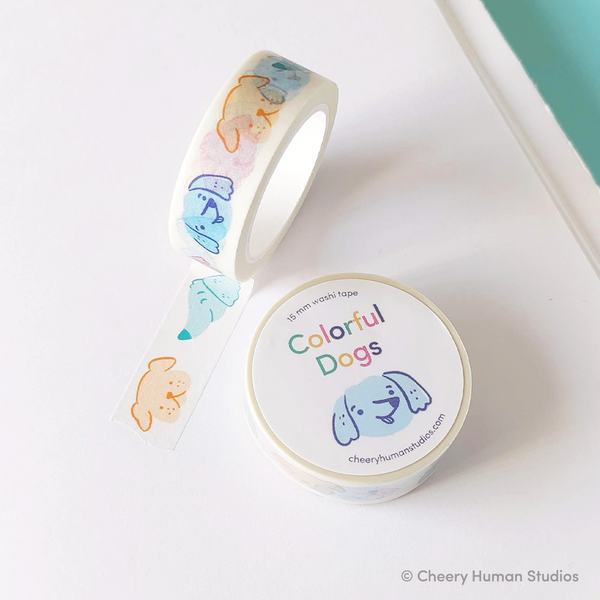 Colorful Dogs - Washi Tape