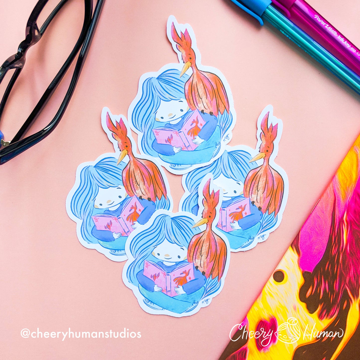 Phoenix Friend - Handmade Vinyl Sticker