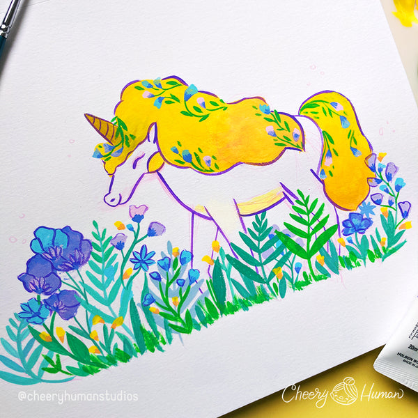 Sunshine the Unicorn - Art Print