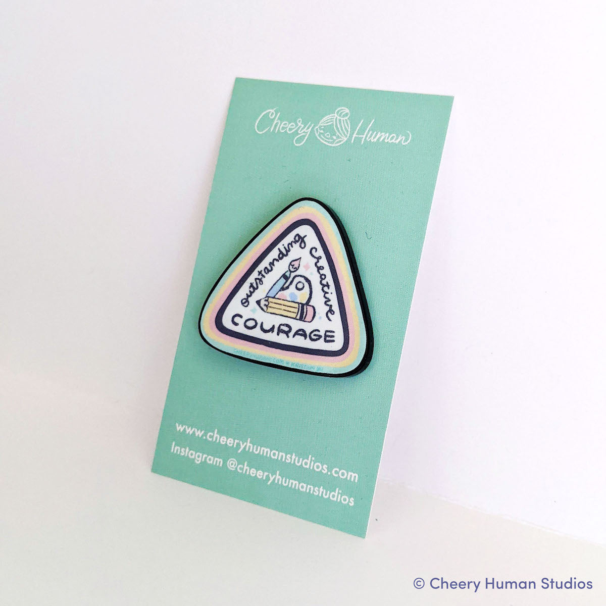 Creative Courage Badge - Acrylic Pin