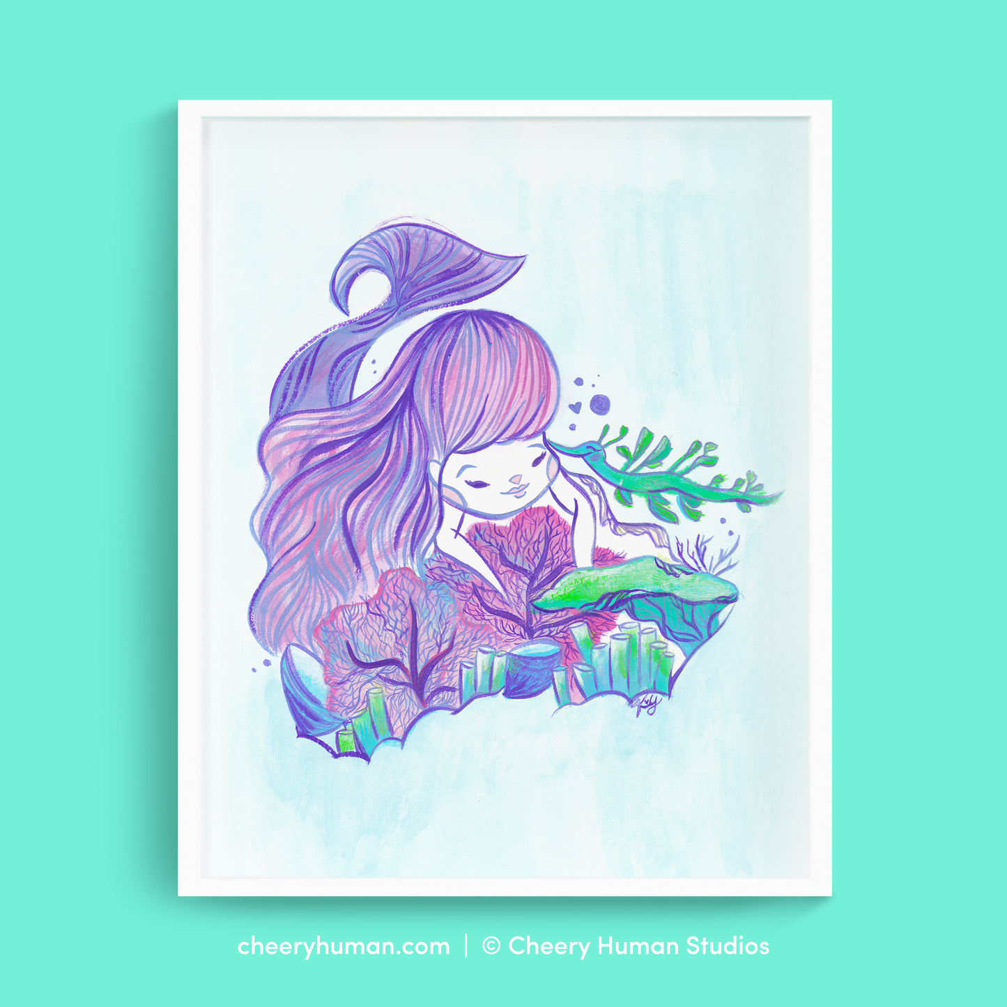 Underwater Explorers - 8x10 Art Print