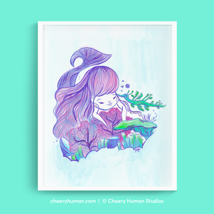 Underwater Explorers - 8x10 Art Print