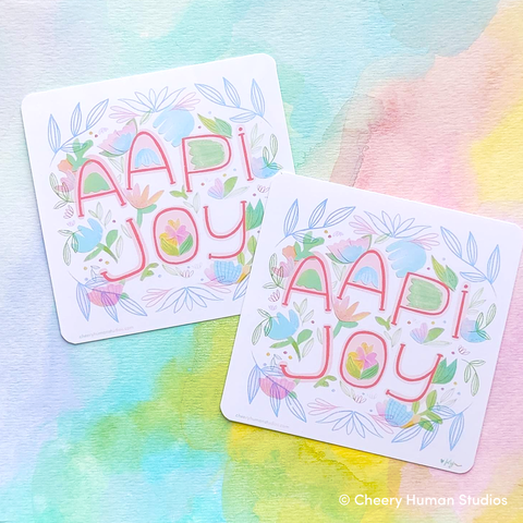AAPI Joy - Handmade Vinyl Sticker