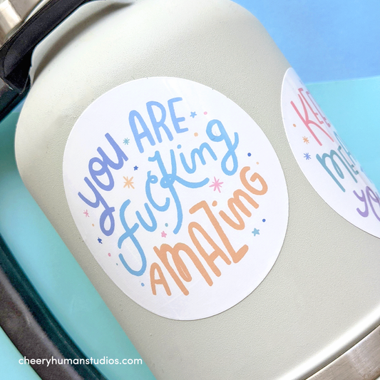 F*ing Amazing - Handmade Vinyl Sticker