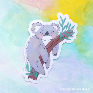 Koala (Sleeping) - Handmade Vinyl Sticker
