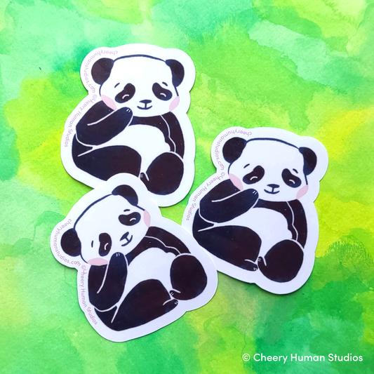 Panda - Handmade Vinyl Sticker