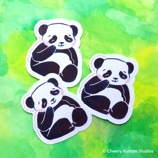 Panda - Handmade Vinyl Sticker