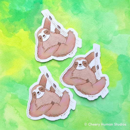 Sloth - Handmade Vinyl Sticker