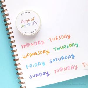 Days of the Week - Washi Tape