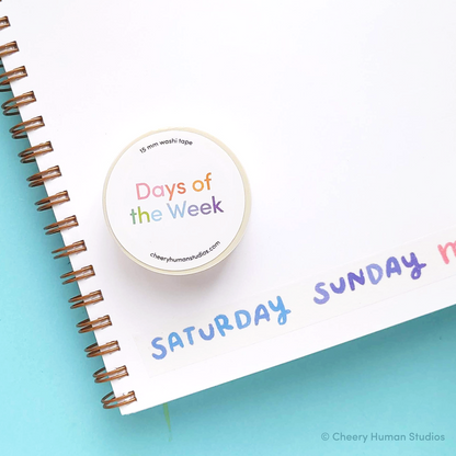 Days of the Week - Washi Tape