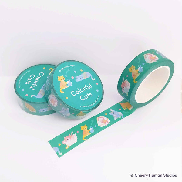 Colorful Cats - Washi Tape