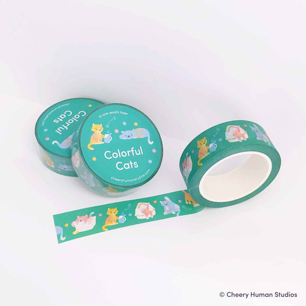 Colorful Cats - Washi Tape