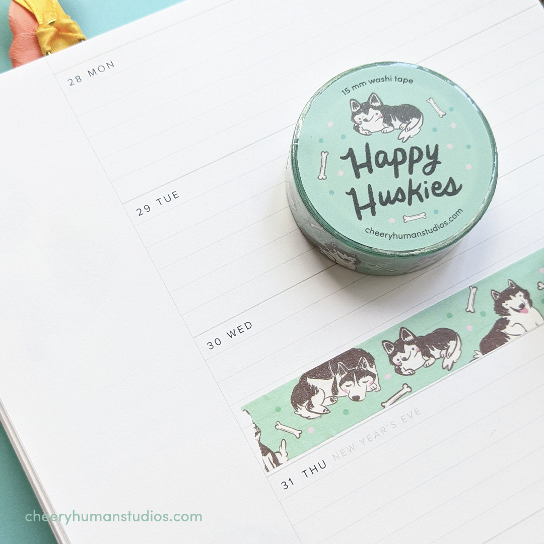 Happy Husky - Washi Tape